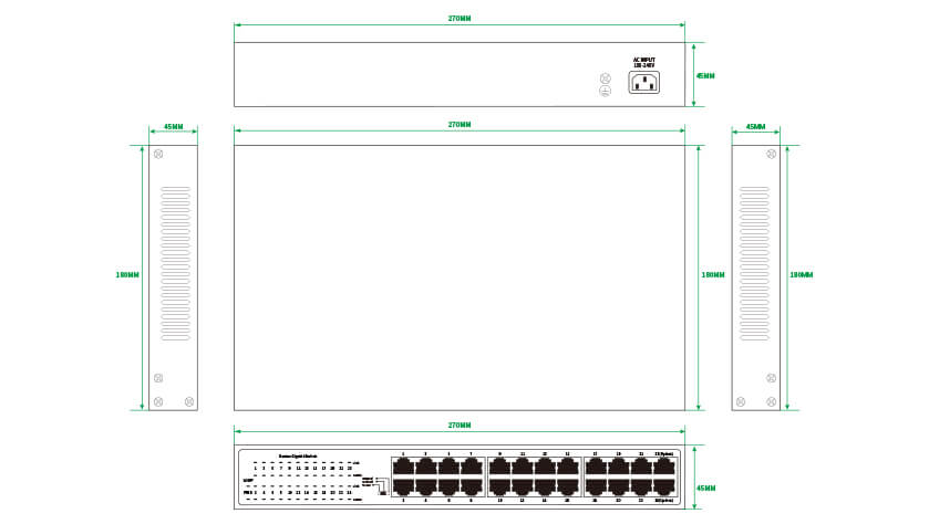 24-Port Full Gigabit Ethernet Switch