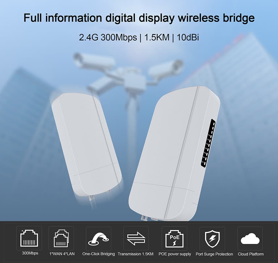 2.4G 300Mbps Wireless CPE