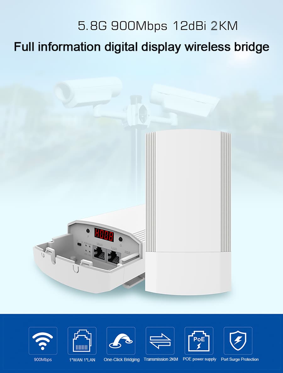 5.8GHz 900Mbps Wireless CPE