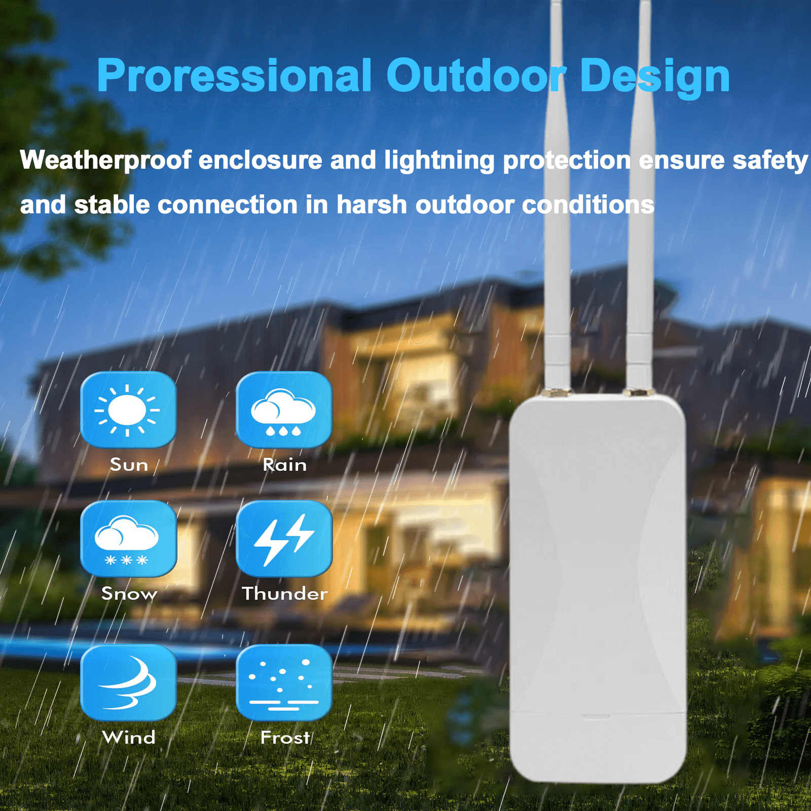 Outdoor Access Point Wireless Dual Band1200Mbps  ——GZ-AP1200F