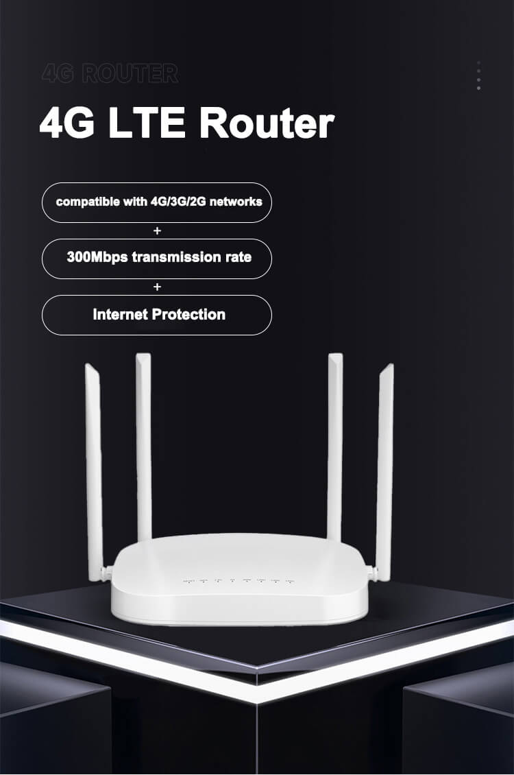 4G Router 300Mbps With 3 Ethernet LAN Ports