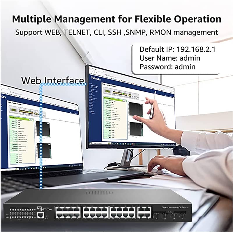 Managed PoE switch