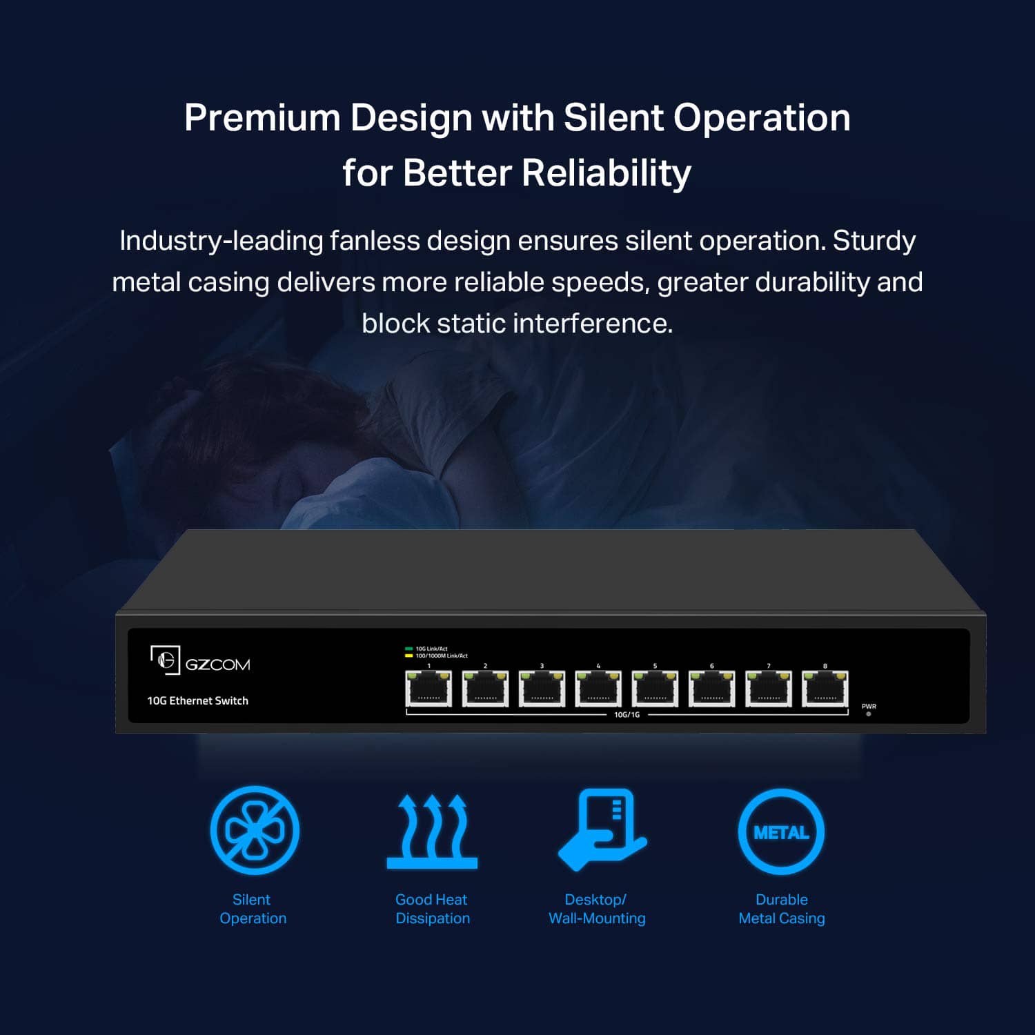 8 Port 10G Ethernet Switch