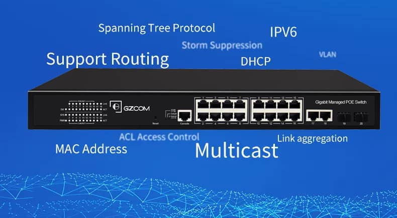 Managed PoE switch