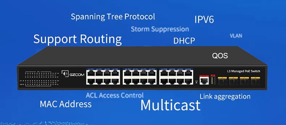 Managed PoE switch