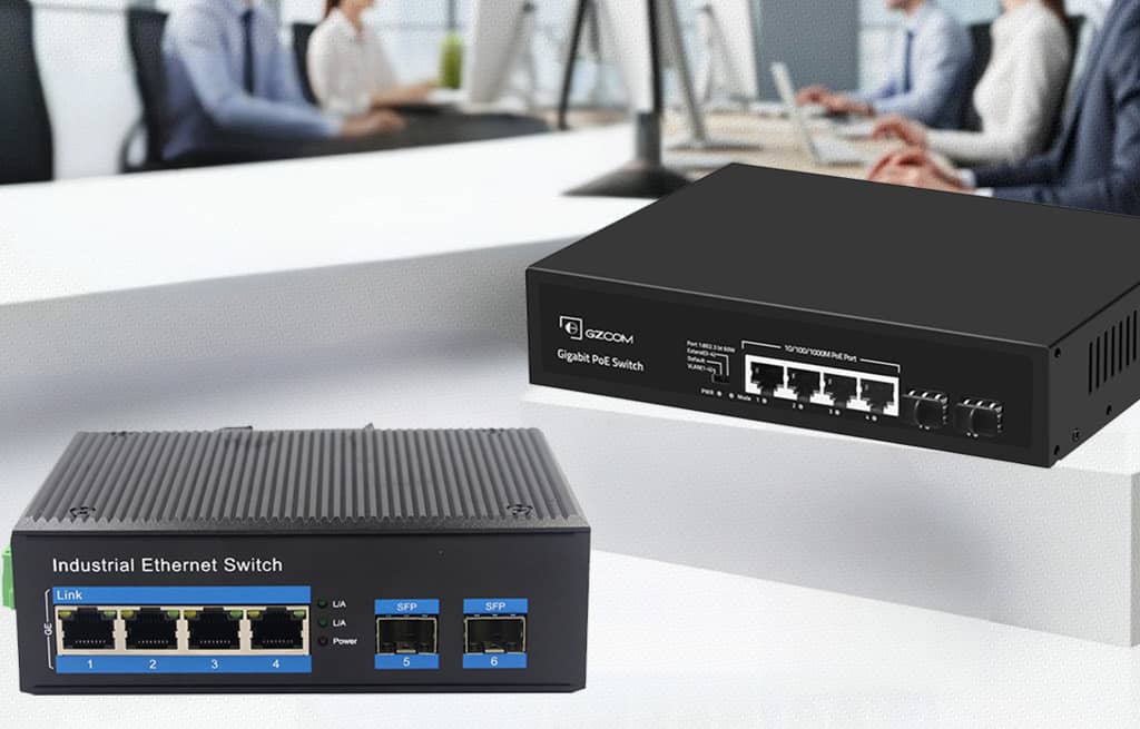 Industrial vs. Desktop 4 Port PoE Switches