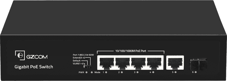 Unmanaged Gigabit 4 Port PoE+ Switch
